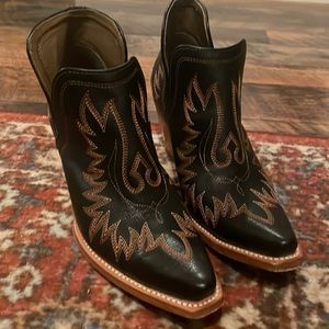 Ariat Dixon Black Cowboy Boots 7.5 C